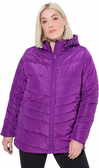 Ulla Popken Quilted Water Repellent Jacket Dark Purple - Якета - 