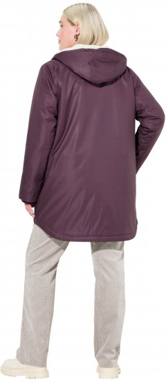 Ulla Popken HYPRAR Fleece Lined Jacket Dark Ruby - Якета - 