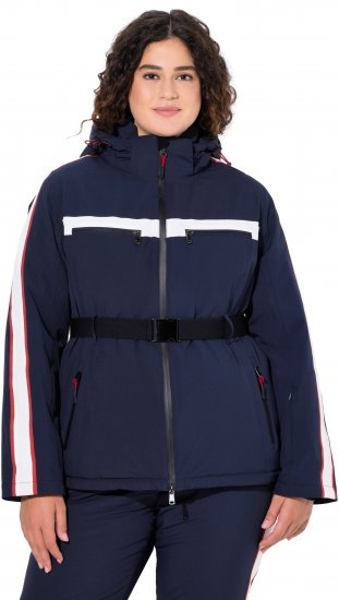 Ulla Popken Triple Function Racing Stripe Jacket Navy - Якета - 