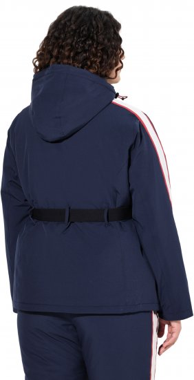 Ulla Popken Triple Function Racing Stripe Jacket Navy - Якета - 