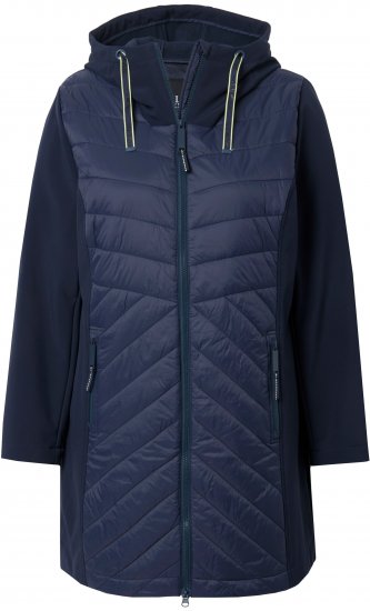 Ulla Popken HYPRAR Softshell Long Cut Jacket Navy - Якета - 