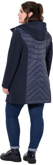 Ulla Popken HYPRAR Softshell Long Cut Jacket Navy - Якета - 