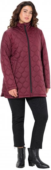Ulla Popken HYPRAR Water-Repellent Quilted Jacket Wine Red - Якета - 