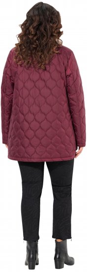 Ulla Popken HYPRAR Water-Repellent Quilted Jacket Wine Red - Якета - 