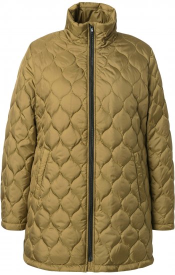 Ulla Popken HYPRAR Water-Repellent Quilted Jacket Dark Mustard Yellow - Якета - 