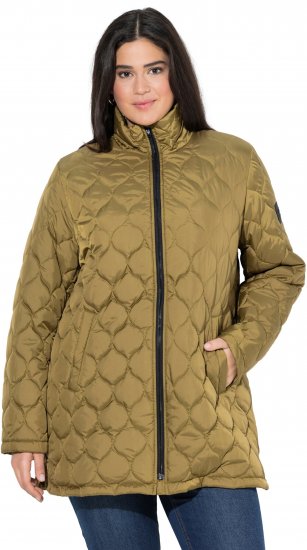 Ulla Popken HYPRAR Water-Repellent Quilted Jacket Dark Mustard Yellow - Якета - 