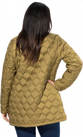 Ulla Popken HYPRAR Water-Repellent Quilted Jacket Dark Mustard Yellow - Якета - 