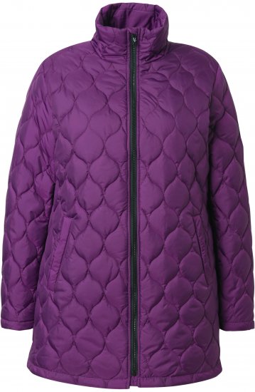 Ulla Popken HYPRAR Water-Repellent Quilted Jacket Plum - Якета - 