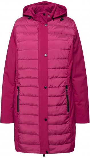 Ulla Popken HYPRAR Mixed Texture Water-Repellent Jacket Ruby - Якета - 