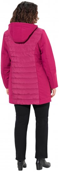 Ulla Popken HYPRAR Mixed Texture Water-Repellent Jacket Ruby - Якета - 