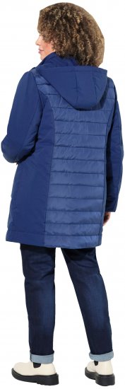 Ulla Popken HYPRAR Mixed Texture Water-Repellent Jacket Night Blue - Якета - 