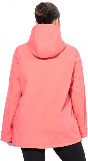 Ulla Popken HYPRAR Softshell Fleece Lined Jacket Coral - Якета - 