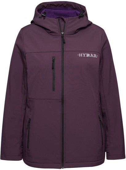 Ulla Popken HYPRAR Softshell Fleece Lined Jacket Dark Blackberry - Дамски колани - 