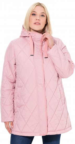 Ulla Popken HYPRAR Quilted Water-Repellent Jacket Soft Dusty Rose - Якета - 