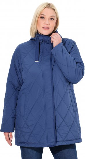 Ulla Popken HYPRAR Quilted Water-Repellent Jacket Medium Blue - Якета - 