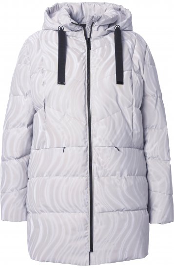 Ulla Popken HYPRAR Wave Quilted Water-Repellent Jacket Off-White - Якета - 