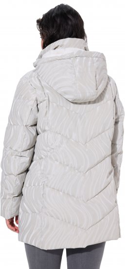 Ulla Popken HYPRAR Wave Quilted Water-Repellent Jacket Off-White - Якета - 