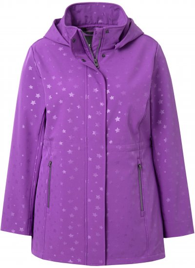 Ulla Popken HYPRAR Star Print Softshell Jacket Purple - Якета - 