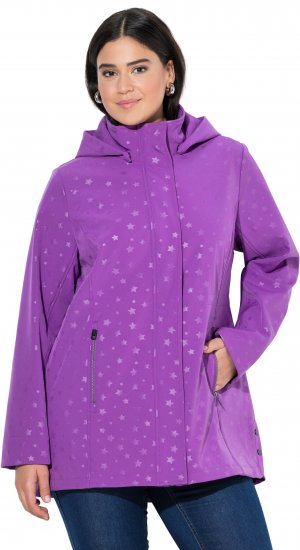 Ulla Popken HYPRAR Star Print Softshell Jacket Purple - Якета - 