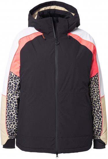 Ulla Popken HYPRAR Patchwork Sleeve Performance Jacket Black - Якета - 