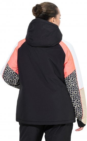 Ulla Popken HYPRAR Patchwork Sleeve Performance Jacket Black - Якета - 