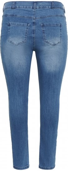 Kaffe Curve Laurina Дънки Washed/Destroyed Blue Denim - Дамски Дънки & Панталони в Големи Размери – Plus Size - 