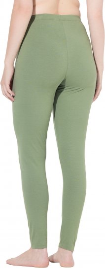 Ulla Popken Basic Stretch Knit Ankle Length Leggings Olive - Дамски Дънки & Панталони в Големи Размери – Plus Size - 