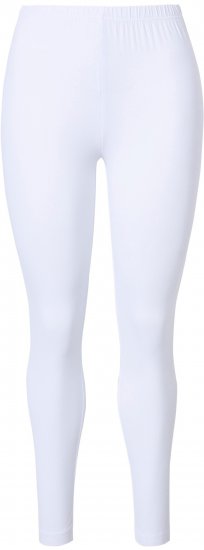 Ulla Popken Basic Stretch Knit Ankle Length Leggings Snow White - Дамски Дънки & Панталони в Големи Размери – Plus Size - 