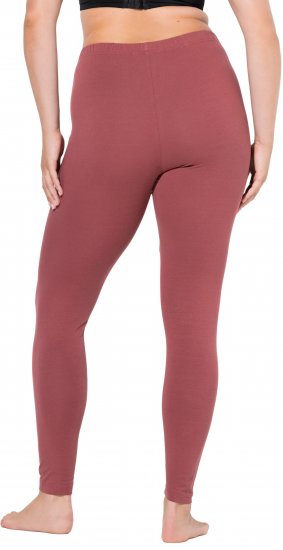 Ulla Popken Basic Stretch Knit Ankle Length Leggings Brick Red - Дамски Дънки & Панталони в Големи Размери – Plus Size - 