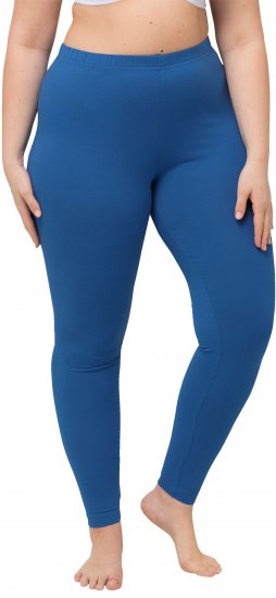 Ulla Popken Basic Stretch Knit Ankle Length Leggings Grey Blue - Дамски Дънки & Панталони в Големи Размери – Plus Size - 