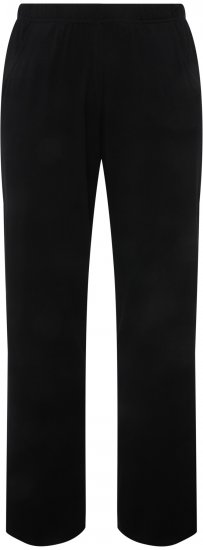 Ulla Popken Bootcut Elastic Waist Cotton French Terry Sport Pants Black - Дамски Дънки & Панталони в Големи Размери – Plus Size - 