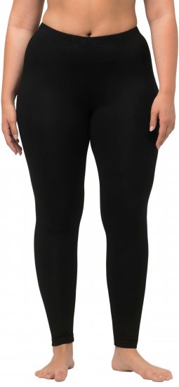 Ulla Popken Viscose Spandex Leggings Black - Дамски Дънки & Панталони в Големи Размери – Plus Size - 