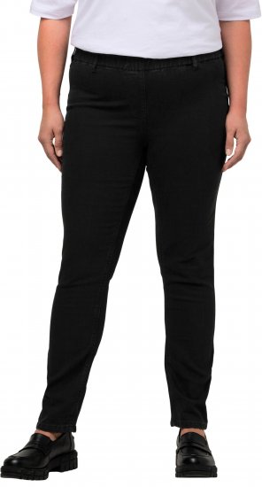 Ulla Popken Denim Look All Elastic Pocket Sienna Jeggings Black - Дамски Дънки & Панталони в Големи Размери – Plus Size - 