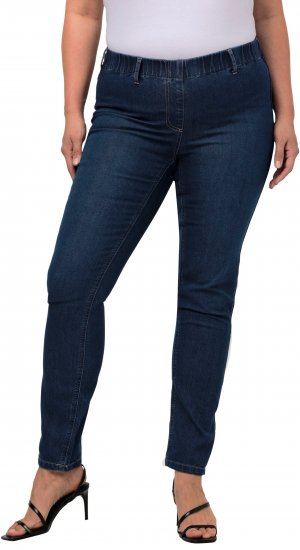 Ulla Popken Denim Look All Elastic Pocket Sienna Jeggings Blue Denim - Дамски Дънки & Панталони в Големи Размери – Plus Size - 
