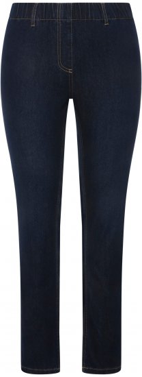 Ulla Popken Denim Look All Elastic Pocket Sienna Jeggings Dark Blue Denim - Дамски Дънки & Панталони в Големи Размери – Plus Size - 