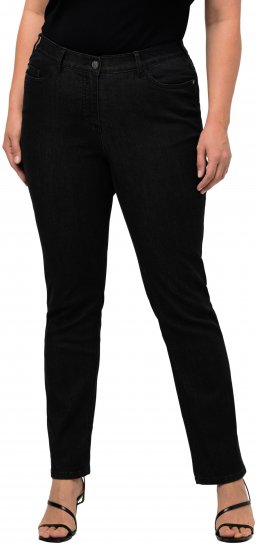 Ulla Popken Sammy Fit Slim Leg Stretch Jeans Black - Дамски Дънки & Панталони в Големи Размери – Plus Size - 
