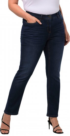 Ulla Popken Sammy Fit Slim Leg Stretch Jeans Blue Denim - Дамски Дънки & Панталони в Големи Размери – Plus Size - 
