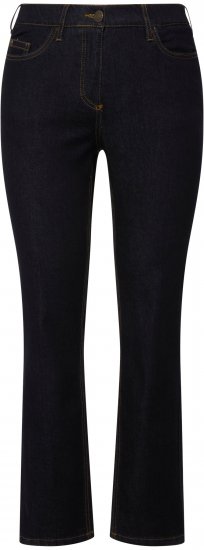 Ulla Popken Sammy Fit Slim Leg Stretch Jeans Dark Blue Denim - Дамски Дънки & Панталони в Големи Размери – Plus Size - 