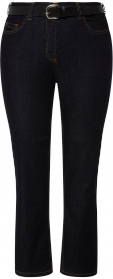 Ulla Popken Sammy Fit Slim Leg Stretch Jeans Dark Blue Denim - Дамски Дънки & Панталони в Големи Размери – Plus Size - 