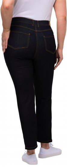 Ulla Popken Sammy Fit Slim Leg Stretch Jeans Dark Blue Denim - Дамски Дънки & Панталони в Големи Размери – Plus Size - 