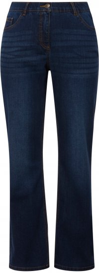 Ulla Popken Straight Leg Mandy Fit Stretch Jeans Blue Denim - Дамски Дънки & Панталони в Големи Размери – Plus Size - 