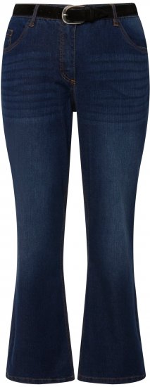 Ulla Popken Straight Leg Mandy Fit Stretch Jeans Blue Denim - Дамски Дънки & Панталони в Големи Размери – Plus Size - 