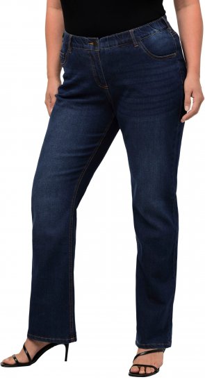 Ulla Popken Marie Fit Bootcut Stretch Jeans Blue Denim - Дамски Дънки & Панталони в Големи Размери – Plus Size - 