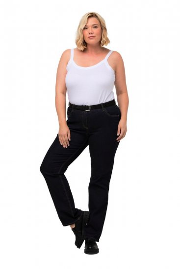 Ulla Popken Marie Fit Bootcut Stretch Jeans Dark Blue Denim - Ulla Popken - Ulla Popken макси дрехи