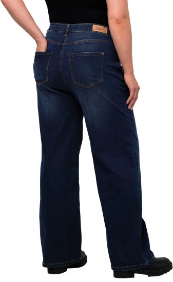 Ulla Popken Mary Fit Wide Leg Stretch Jeans Blue Denim - Дамски Дънки & Панталони в Големи Размери – Plus Size - 