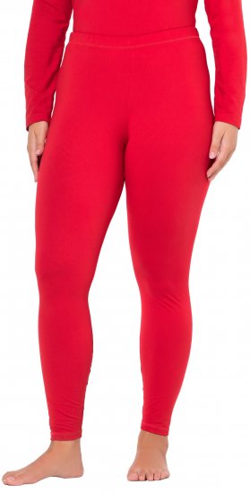 Ulla Popken Quick Dry Moisture Wicking Stretch Ski Leggings Salsa Red - Дамски Дънки & Панталони в Големи Размери – Plus Size - 