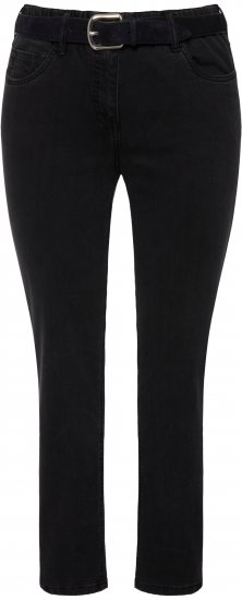 Ulla Popken Stretch Sarah Fit Skinny Jeans Black - Дамски Дънки & Панталони в Големи Размери – Plus Size - 