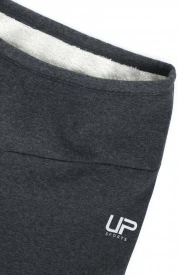 Ulla Popken Faux Fur Lined Stretch Leggings Charcoal - Дамски Дънки & Панталони в Големи Размери – Plus Size - 