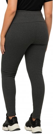 Ulla Popken Faux Fur Lined Stretch Leggings Charcoal - Дамски Дънки & Панталони в Големи Размери – Plus Size - 