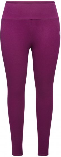 Ulla Popken Faux Fur Lined Stretch Leggings Pink Berry - Дамски Дънки & Панталони в Големи Размери – Plus Size - 